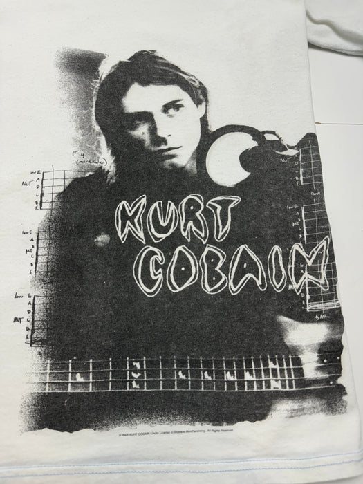 (XL) Vintage '05 Kurt Cobain Photo Tee White | Vitnage Clothing Store Canada