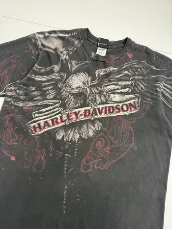 Vintage Y2K Harley Davidson Orlando Tee Black