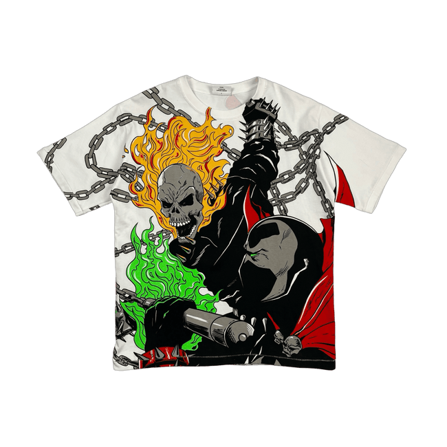 Chronic Images Ghost Rider vs Spawn AOP Tee (USED)