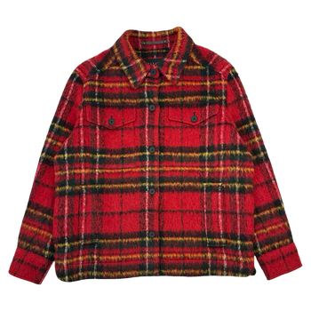 AllSaints Rosey Check Wool Jacket Red (USED)