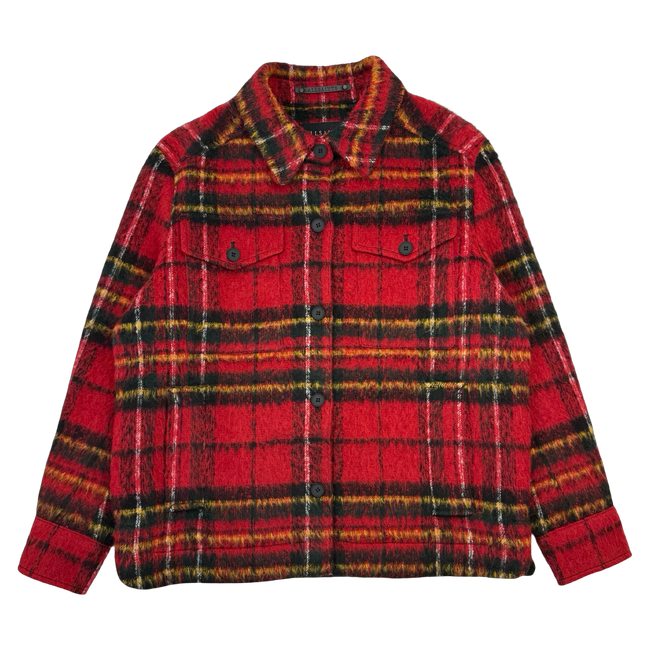 AllSaints Rosey Check Wool Jacket Red (USED)