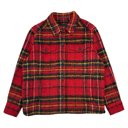 AllSaints Rosey Check Wool Jacket Red (USED) | Vintage Clothing Store Canada