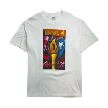 Vintage '96 Atlanta Olympic Torch Relay Tee White