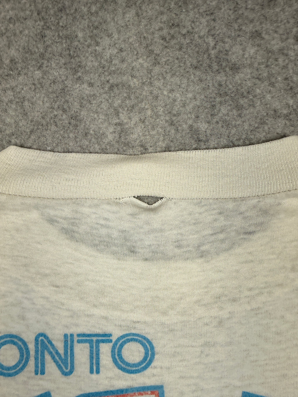 Vintage '91 Bulletin Athletics Toronto Blue Jays AOP Tee White