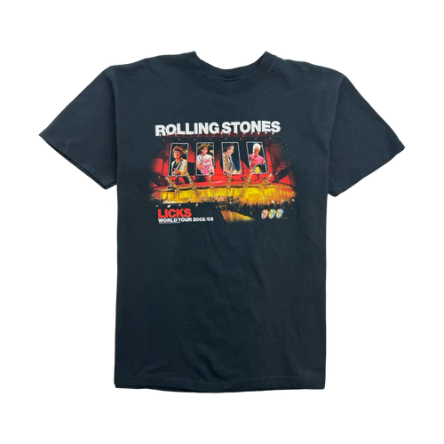 Vintage 2000s Rolling Stones Licks World Tour Tee Black | Vintage Clothing Store Canada