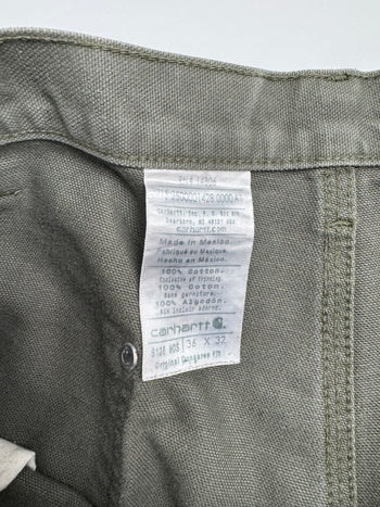 Vintage Carhartt Double Knee Pants Green