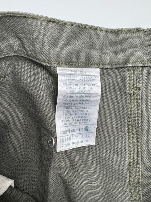 Vintage Carhartt Double Knee Pants Green | Vitnage Clothing Store Canada