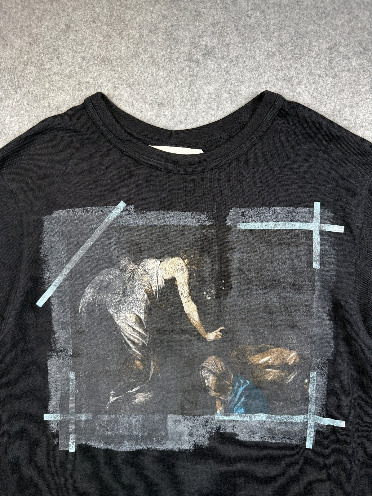 OFF-WHITE Caravaggio Painted Tee Black (USED)