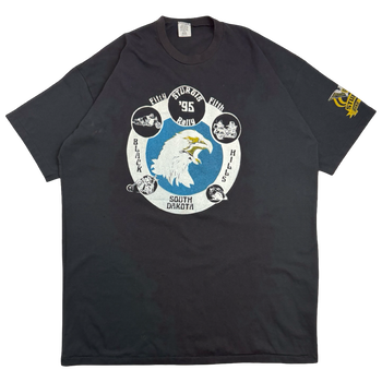 Vintage 1995 Harley Davidson Sturgis Black Hills Tee Black