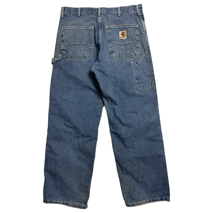 Carhartt Plaid Lined Carpenter Denim Pants | Vitnage Clothing Store Canada