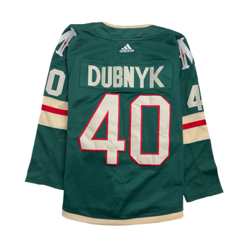 NHL Adidas Minnesota Wild Devan Dubnyk Hockey Jersey Green