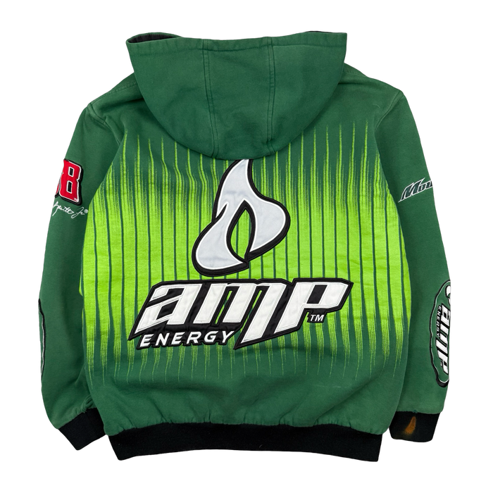 Vintage AMP Racing Zip Up Hoodie Green | Vitnage Clothing Store Canada