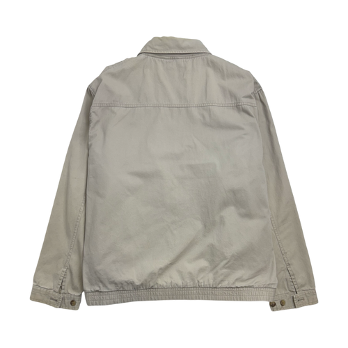 Vintage Chaps Harrington Zip Up Jacket Beige | Vintage Clothing Store Canada