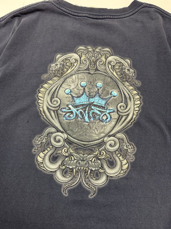 Vintage Y2K JNCO Snake Crown Tee Black