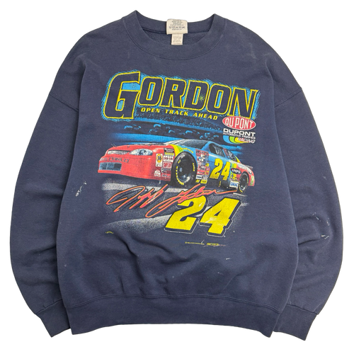 Vintage 1998 Jeff Gordon Nascar Racing Sweatshirt Navy | Vintage Clothing Store Canada