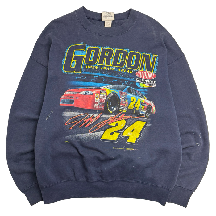 Vintage 1998 Jeff Gordon Nascar Racing Sweatshirt Navy | Vitnage Clothing Store Canada
