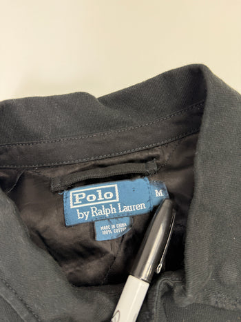 Vintage Polo Ralph Lauren Quilt Lined Zip Up Jacket Black