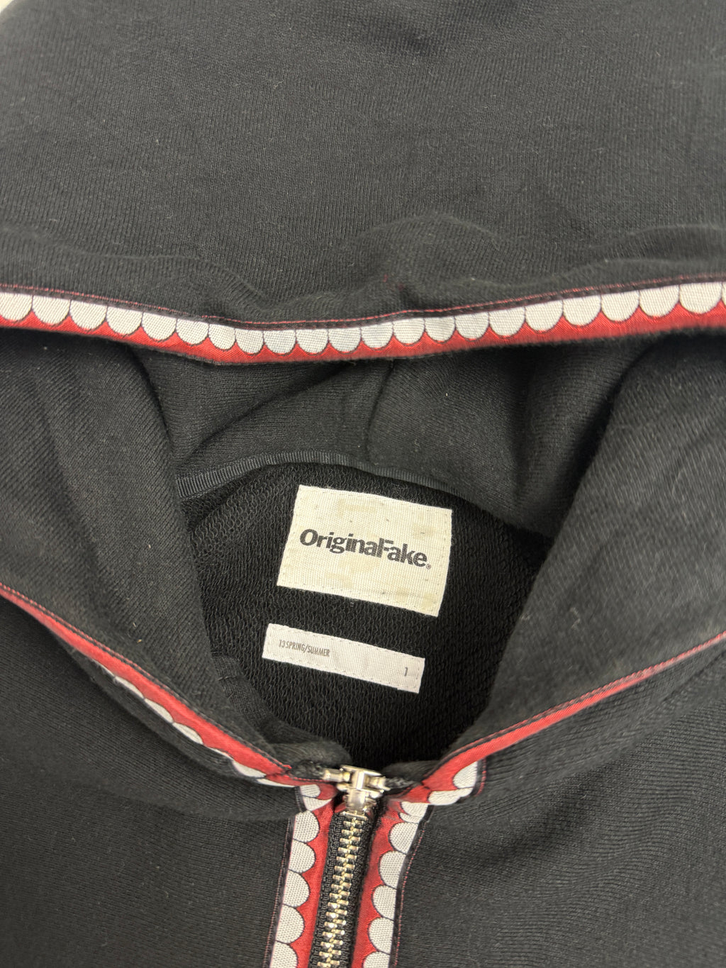 OriginalFake Chomper Teeth Zip Up Sweater Black (USED)
