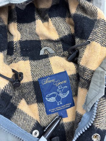 Vintage Canada Goose Wool Lined Parka Jacket Grey