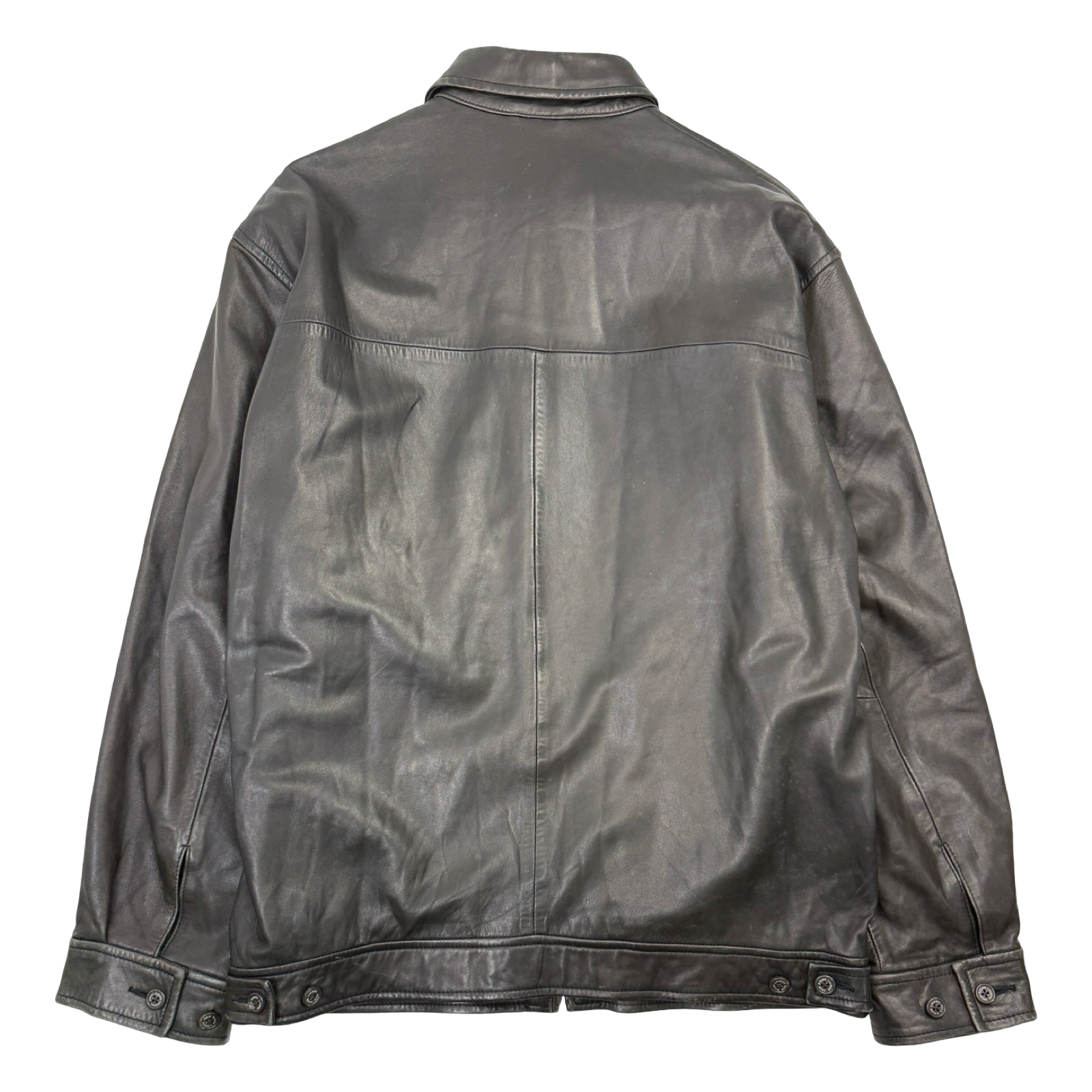 Vintage Polo Ralph Lauren Leather Jacket Brown