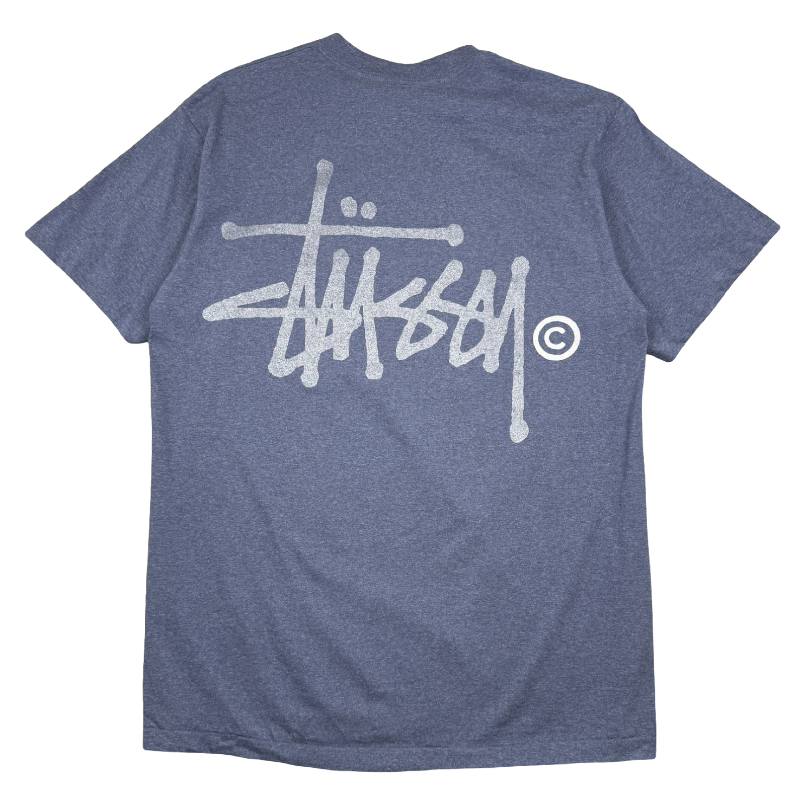 Vintage Stussy Reflective Classic Logo Blue