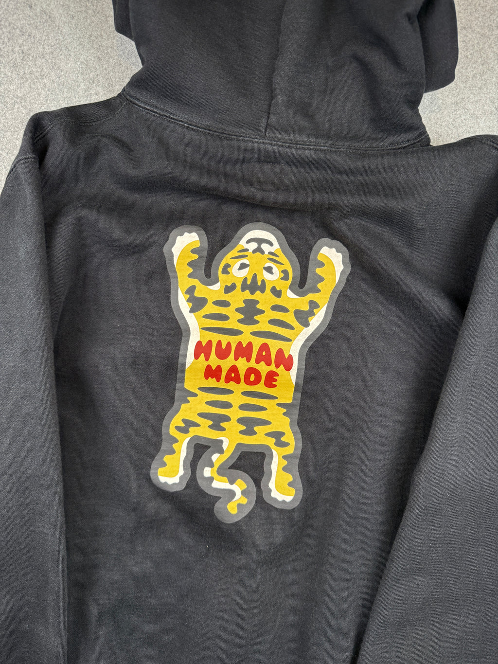 Human Made Tiger Print Hoodie Black (USED)