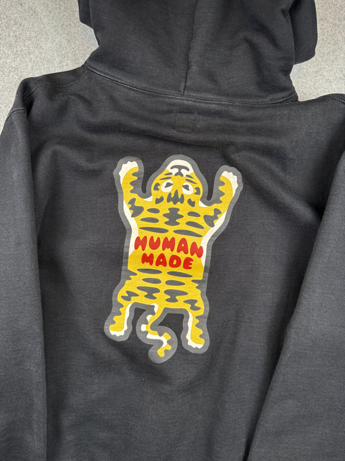 Human Made Tiger Print Hoodie Black (USED)