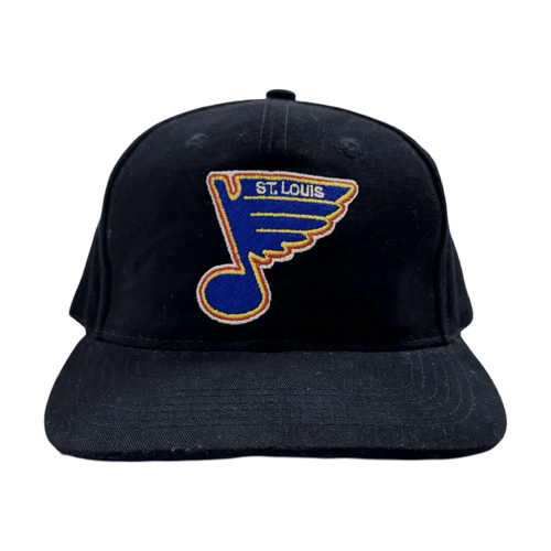 Vintage St. Louis Blues Strapback Hat Black | Vintage Clothing Store Canada