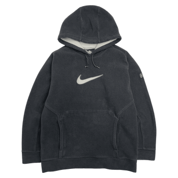 Vintage 2000s Nike Fleece Swoosh Hoodie Black