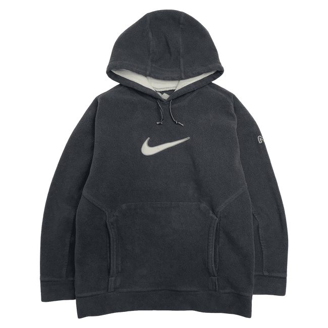 Vintage 2000s Nike Fleece Swoosh Hoodie Black