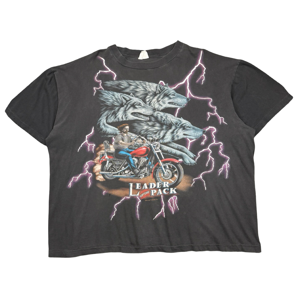 Vintage American Thunder Leader Of The Pack Tee Black