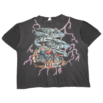 Vintage American Thunder Leader Of The Pack Tee Black