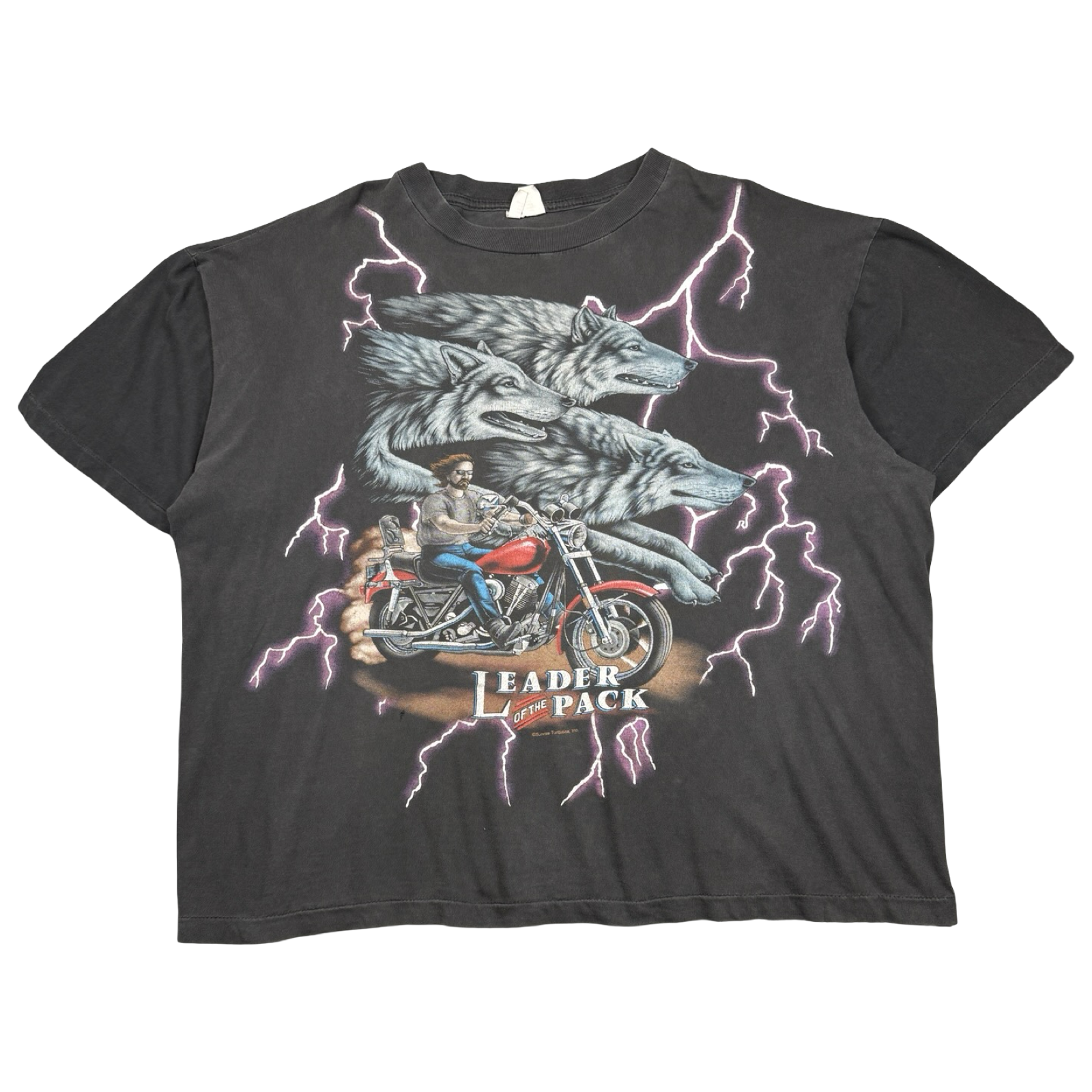 Vintage American Thunder Leader Of The Pack Tee Black