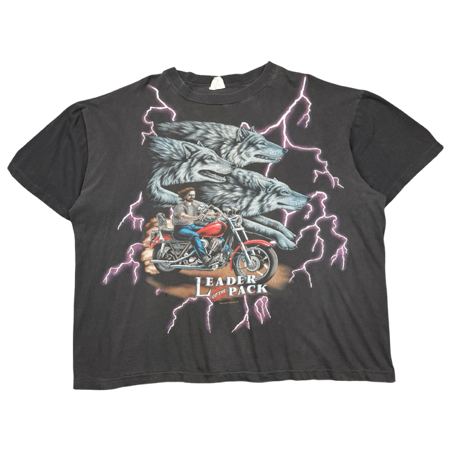 Vintage American Thunder Leader Of The Pack Tee Black