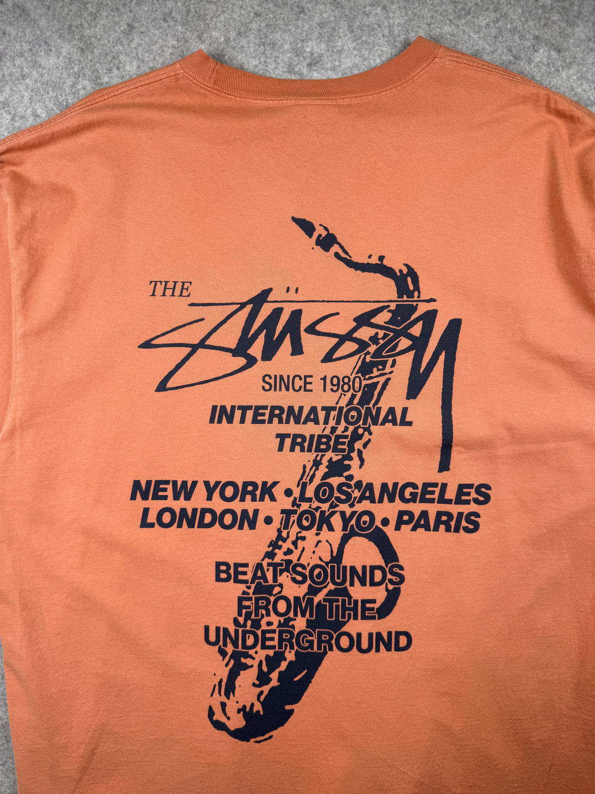 Stussy Beat Sounds Pigment Dyed Tee Rust (USED)