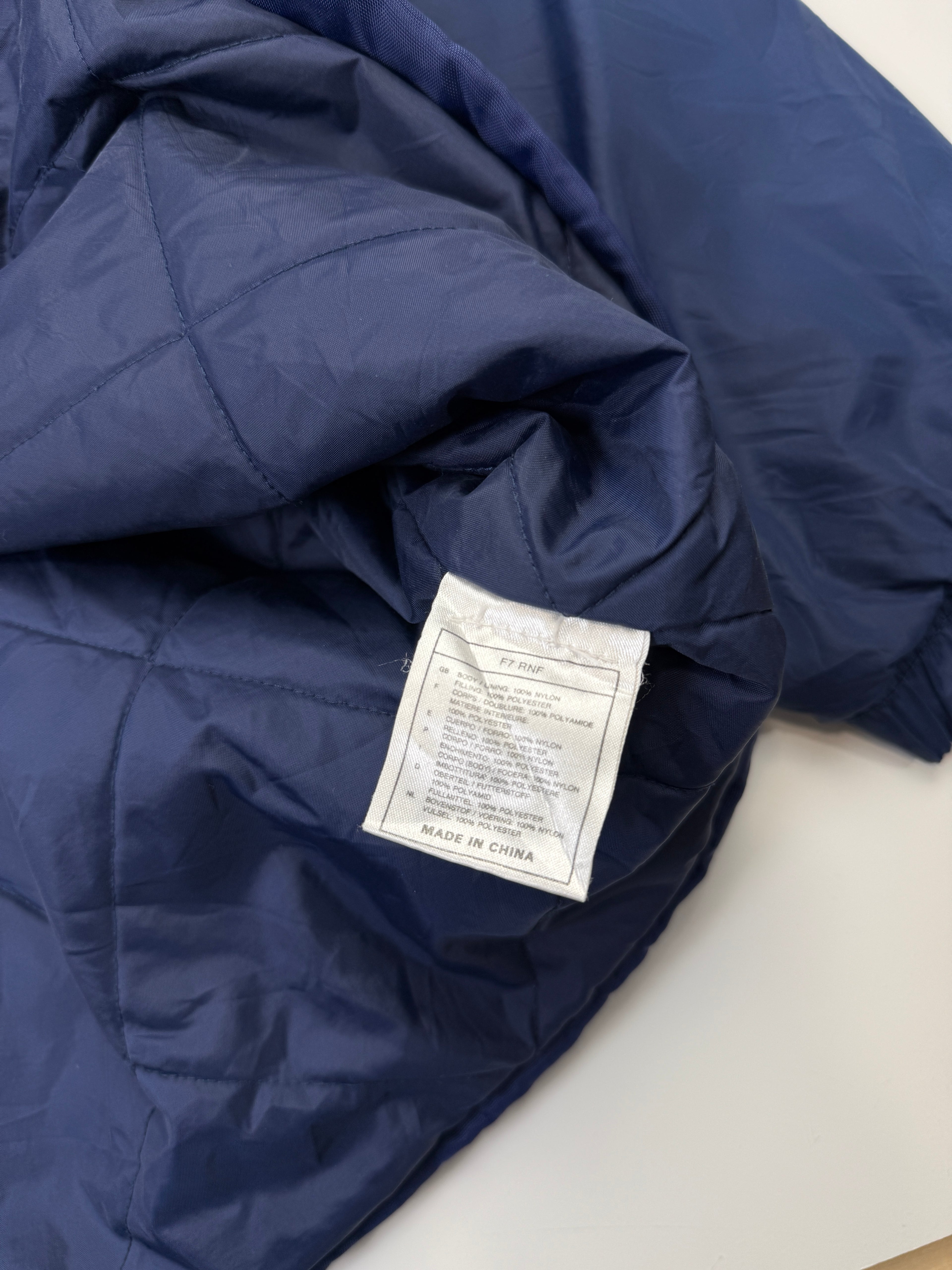 Vintage Nike Quilted Light Jacket Navy