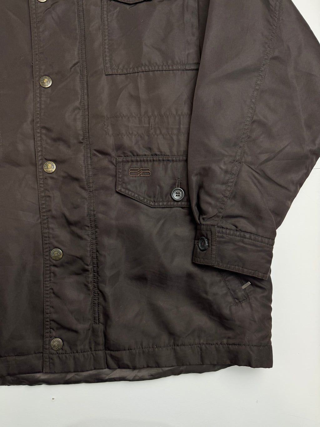 Vintage Balenciaga Paris Nylon Chore Jacket Brown