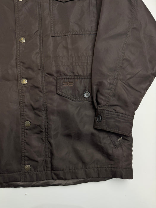 Vintage Balenciaga Paris Nylon Chore Jacket Brown | Vitnage Clothing Store Canada