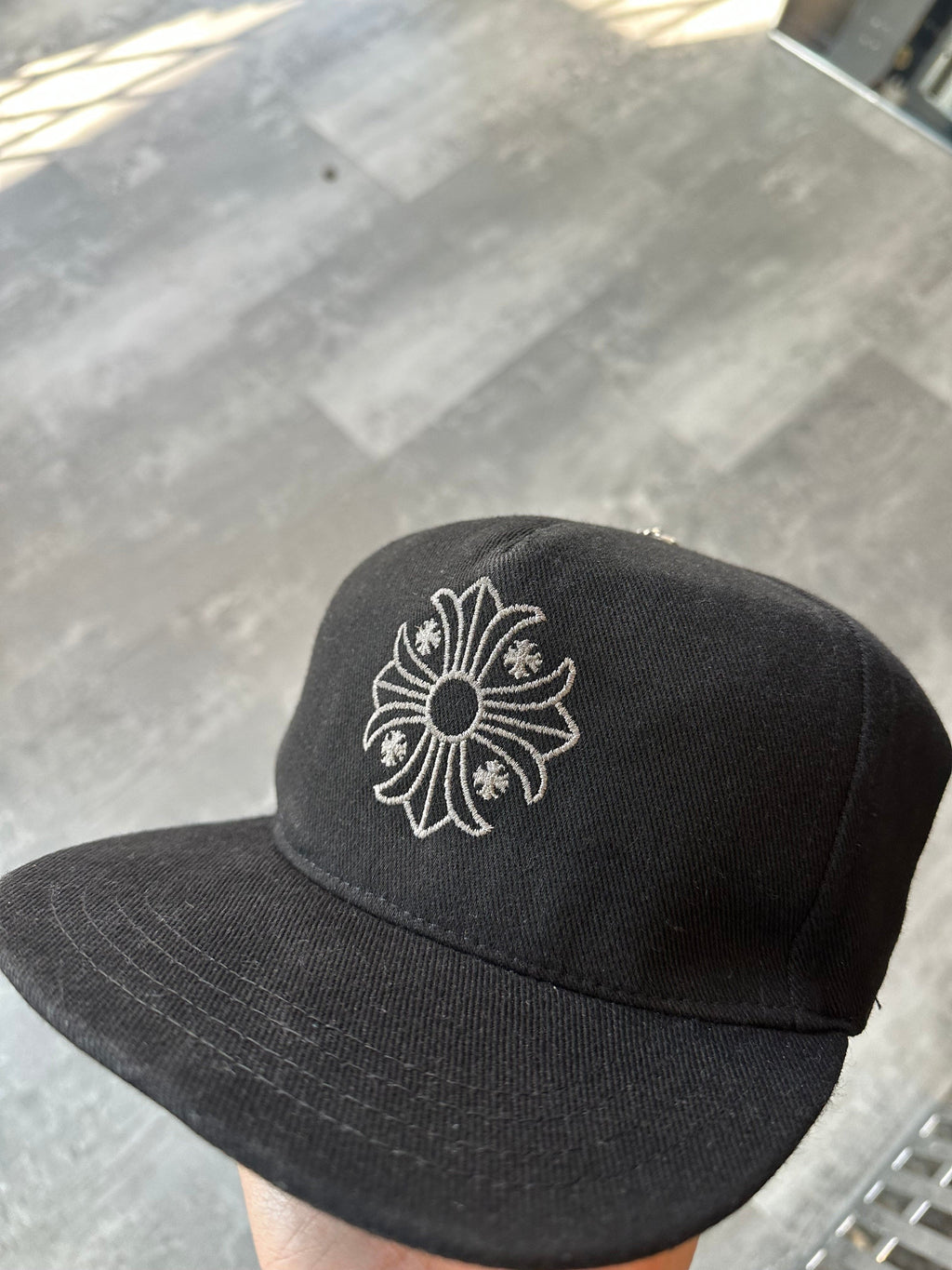 Chrome Hearts Cross Snapback Hat Black
