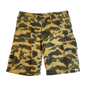 BAPE 1st Camo Cargo Shorts Yellow (USED)
