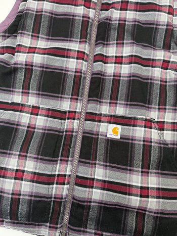 Carhartt Reversible Insulated Vest Plaid/Purple