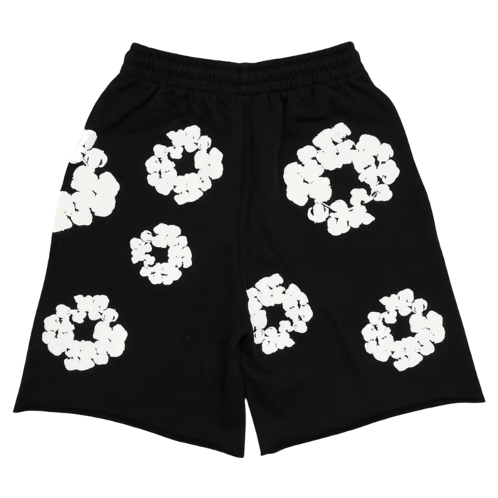 Denim Tears The Cotton Wreath Sweatshorts Black | Vitnage Clothing Store Canada