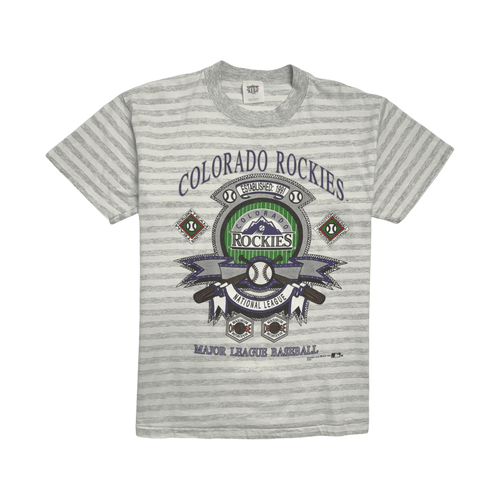 (L) Vintage '92 Colorado Rockies Tee Grey | Vintage Clothing Store Canada