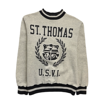 Vintage 90s St. Thomas Virgin Island Sweatshirt Light Grey