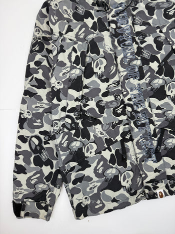 Stussy x BAPE Skull Camo Snowboard Jacket Grey (USED)