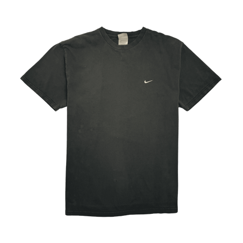 Vintage 2000s Nike Side Swoosh Embroidered Tee Black | Vintage Clothing Store Canada