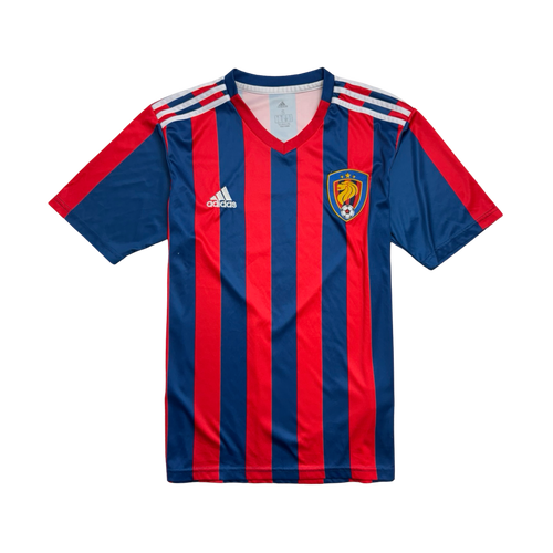 Adidas KNSC Soccer Jersey Blue/Red | Vintage Clothing Store Canada