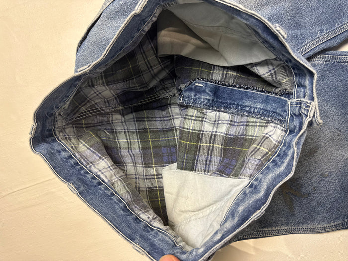 Carhartt Plaid Lined Carpenter Denim Pants | Vitnage Clothing Store Canada