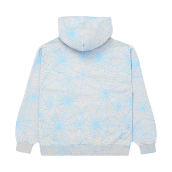 Sp5der AOP Web Hoodie Grey/Blue