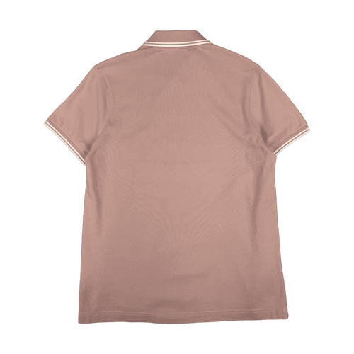 Moncler Striped Button-up Polo Shirt Pink (USED) | Vintage Clothing Store Canada